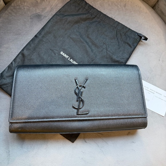 YSL Medium Kate Clutch Crossbody Bag Black - Picture 4 of 17